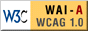 Icone de conformit au niveau, W3C-WAI Web Content Accessibility Guidelines 1.0
