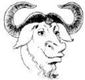 Logo GNU : une tête de gnu qui sourit